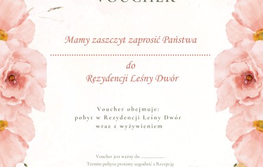 Voucher na pobyt w Rezydencji 